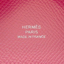 将图像加载到图库查看器中，HERMES Calvi Duo Rose Azalee Epsom
