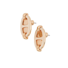 Load image into Gallery viewer, HERMES Maillon Mini Earrings claim Enamel Metal
