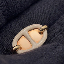 Load image into Gallery viewer, HERMES Maillon Mini Earrings claim Enamel Metal
