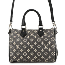 Load image into Gallery viewer, LOUIS VUITTON Speedy Bandouliere Gris NoirM21464 Monogram / Jaguar Denim Size 25
