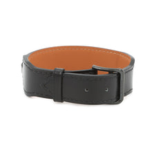 将图像加载到图库查看器中，HERMES Bracelet Lenny Size T4 Black Box Calf Leather
