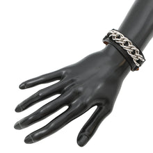 将图像加载到图库查看器中，HERMES Bracelet Lenny Size T4 Black Box Calf Leather
