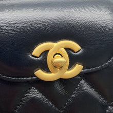Load image into Gallery viewer, CHANEL Matelasse Mini 2WAYHandbag ChainShoulder BlackAS4416 Leather Size Mini
