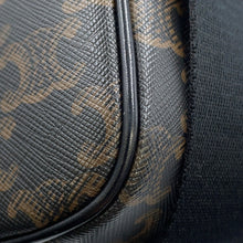 Load image into Gallery viewer, CELINE Triomphe Horizontal Messenger Bag Black/Brown197202DND.38OS PVCLeather Size Medium
