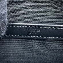 Load image into Gallery viewer, CELINE Triomphe Horizontal Messenger Bag Black/Brown197202DND.38OS PVCLeather Size Medium
