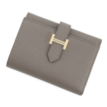 将图像加载到图库查看器中，HERMES Bean Combine Verso Etain/Etoupe Epsom
