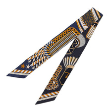 将图像加载到图库查看器中，HERMES Twilly Ceremonial Epaulettes EPAULETTES DE GALA Fall/Winter 2023 Marine/Gold/Blanc Silk100%
