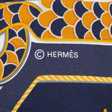 将图像加载到图库查看器中，HERMES Twilly Ceremonial Epaulettes EPAULETTES DE GALA Fall/Winter 2023 Marine/Gold/Blanc Silk100%
