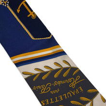 Load image into Gallery viewer, HERMES Twilly Ceremonial Epaulettes EPAULETTES DE GALA Fall/Winter 2023 Marine/Gold/Blanc Silk100%
