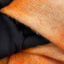 将图像加载到图库查看器中，HERMES Cardigan Reflet Equestre Size L Orange Alpaca31% Wool 27% Cashmere21% Silk21%
