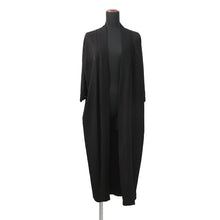 Load image into Gallery viewer, HERMES Long cardigan Size 34 Black Silk100%
