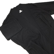 Load image into Gallery viewer, HERMES Long cardigan Size 34 Black Silk100%
