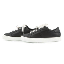 将图像加载到图库查看器中，HERMES Sneakers Day Black Leather Size 36
