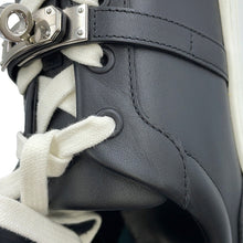 将图像加载到图库查看器中，HERMES Sneakers Day Black Leather Size 36
