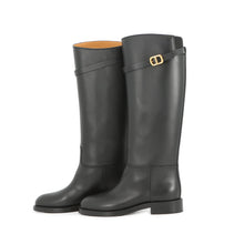 将图像加载到图库查看器中，Dior EMPREINTE Empreinte Long Boots BlackKCI828VEA_S900 Calf Leather Size 37
