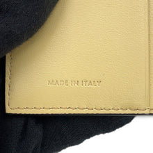 将图像加载到图库查看器中，CELINE Compact Wallet Triomphe Stamp Soft Tongue / Soft CreamL100H2O54.GHD1 Supple Grained Calf Leather
