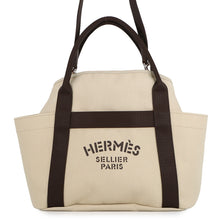 Load image into Gallery viewer, HERMES Sucked Pansage Groom Beige・Sabour/Feu Toile Chevrons Canvas
