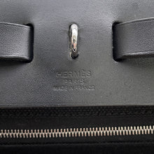 Load image into Gallery viewer, HERMES HERMES Her Zip Black Toile Military Vache Hunter Leather Size PM
