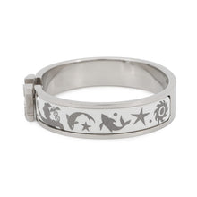 Load image into Gallery viewer, HERMES ClicH Drawn in by the charm of Orpheus Size PM White/Silver Metal Enamel
