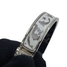 将图像加载到图库查看器中，HERMES ClicH Drawn in by the charm of Orpheus Size PM White/Silver Metal Enamel
