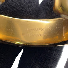 Load image into Gallery viewer, HERMES Olymp Earrings White Epsom Gold Plated
