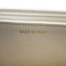 Load image into Gallery viewer, CHANEL CC Logo Chain Wallet White Caviar Leather
