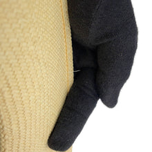 Load image into Gallery viewer, CHANEL CC Logo Ribbon Straw Hat Size M Beige/Black Straw100%
