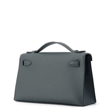 将图像加载到图库查看器中，HERMES PochetteKelly Vert Mangrove Swift Leather
