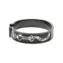 将图像加载到图库查看器中，HERMES ClicHH/HERMES・Metalic Bracelet Cosmos Metal Enamel
