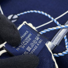 Load image into Gallery viewer, HERMES Giant Square Chorus Stellarum Spring/Summer 2025 Size 140 Marine/Indigo/White Cashmere70% Silk30%
