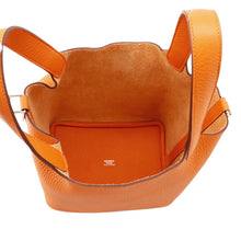 将图像加载到图库查看器中，HERMES Picotin Lock Orange minyan Taurillon Clemence Size PM
