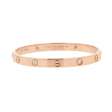 将图像加载到图库查看器中，CARTIER Love Bracelet Classic Model Diamond Size 17B6036000/B6036017 18K Pink Gold

