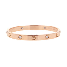 将图像加载到图库查看器中，CARTIER Love Bracelet Classic Model Diamond Size 17B6036000/B6036017 18K Pink Gold
