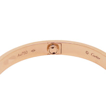 将图像加载到图库查看器中，CARTIER Love Bracelet Classic Model Diamond Size 17B6036000/B6036017 18K Pink Gold
