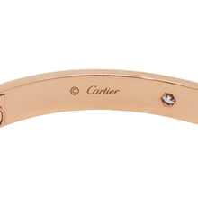 将图像加载到图库查看器中，CARTIER Love Bracelet Classic Model Diamond Size 17B6036000/B6036017 18K Pink Gold
