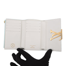 Load image into Gallery viewer, LOUIS VUITTON Portefeuille Capucine Compact Sky BlueN89898 Taurillon Leather/Karung Leather
