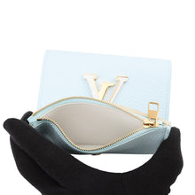 Load image into Gallery viewer, LOUIS VUITTON Portefeuille Capucine Compact Sky BlueN89898 Taurillon Leather/Karung Leather
