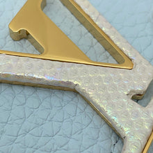 Load image into Gallery viewer, LOUIS VUITTON Portefeuille Capucine Compact Sky BlueN89898 Taurillon Leather/Karung Leather

