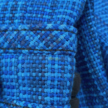 Load image into Gallery viewer, CHANEL 2020 Resort Collection Checkered Tweed Jacket Size 36 BlueP62605 V46600 MG152 Cotton53% Wool 35% Polyamide12%
