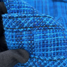 Load image into Gallery viewer, CHANEL 2020 Resort Collection Checkered Tweed Jacket Size 36 BlueP62605 V46600 MG152 Cotton53% Wool 35% Polyamide12%
