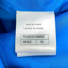 Load image into Gallery viewer, CHANEL 2020 Resort Collection Checkered Tweed Jacket Size 36 BlueP62605 V46600 MG152 Cotton53% Wool 35% Polyamide12%
