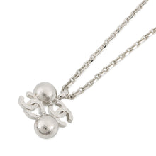Load image into Gallery viewer, CHANEL CC Logo Rhinestone Faux Pearl Necklace SilverABF723 B20573 U0937 Metal Rhinestone Faux Pearl
