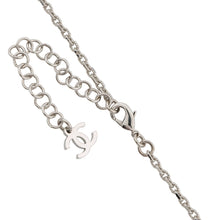 Load image into Gallery viewer, CHANEL CC Logo Rhinestone Faux Pearl Necklace SilverABF723 B20573 U0937 Metal Rhinestone Faux Pearl
