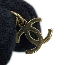 将图像加载到图库查看器中，CHANEL CC Logo Stone Crush Chain Logo Necklace Gold Gold Plated Rhinestone Faux Pearl
