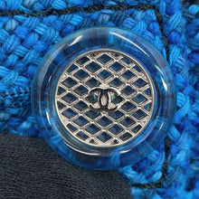 Load image into Gallery viewer, CHANEL 2020 Resort Collection Checkered Tweed Skirt Size 34 BlueP62625 V46600 MG152 Cotton53% Wool 35% Polyamide12%
