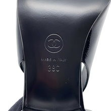 Load image into Gallery viewer, CHANEL slingback shoes BlackG46549 B20973 94305 Patent Leather Size 38
