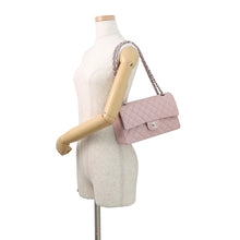 Load image into Gallery viewer, CHANEL Matelasse W flap WChainShoulder Bag PinkA01112 Caviar Leather Size 25
