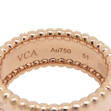 Load image into Gallery viewer, Van Cleef &amp; Arpels Perlée Senior Tulle Ring Size 51/#11VCARN32400/VCARN32451 18K Pink Gold

