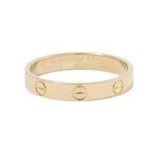 Load image into Gallery viewer, CARTIER Mini Love Ring Size Small/59/#19B4085000 18K Yellow Gold
