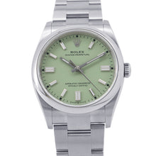 将图像加载到图库查看器中，ROLEX Oyster Perpetual 36 W36mm Stainless Steel pistachio Dial126000
